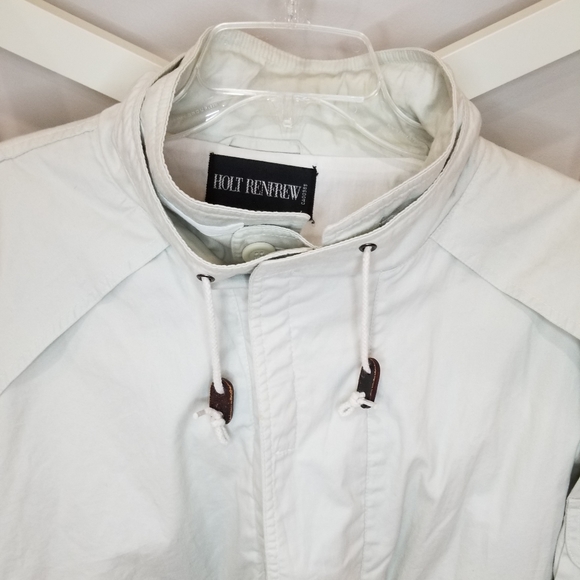 Holt Renfrew Bomber Light Khaki Jacket Medium - Picture 11 of 14